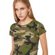 Футболка жіноча SOL'S Camo (камуфляж зелений)