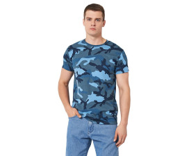 Футболка чоловіча SOL'S Camo (камуфляж синій)