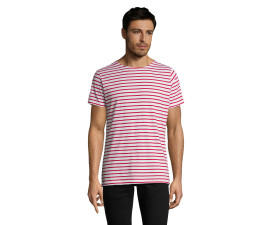 Футболка чоловіча SOL'S Miles (білий/червоний)