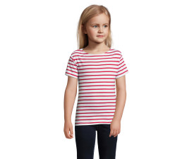 Футболка дитяча SOL'S Miles (білий/червоний)