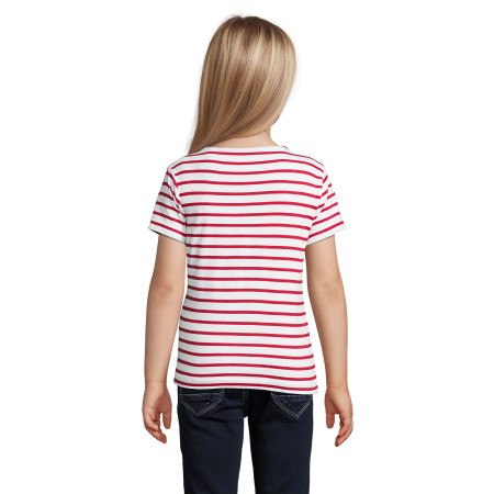 Футболка дитяча SOL'S Miles (білий/червоний)