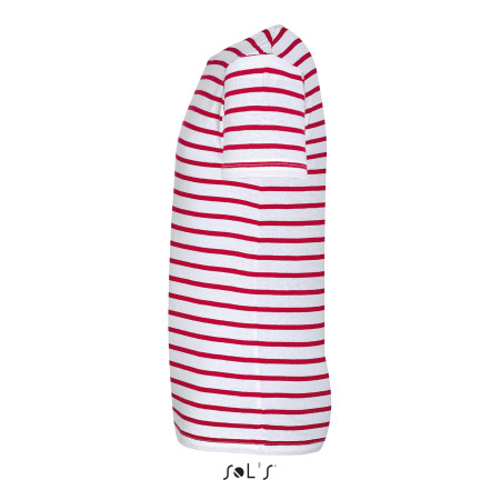 Футболка дитяча SOL'S Miles (білий/червоний)