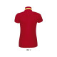 Футболка поло жіноча SOL'S Patriot (червоний/жовтий)