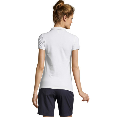 Футболка поло жіноча SOL'S Patriot (білий/чорний)