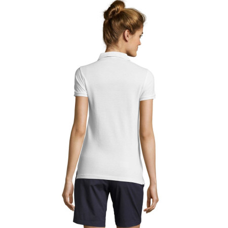 Футболка поло жіноча SOL'S Patriot (білий/червоний/зелений)