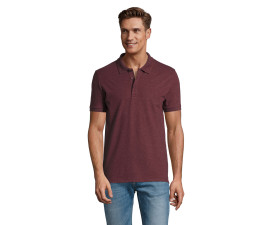 Футболка поло чоловіча SOL'S Phoenix (темно-бордовий меланж)