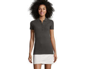 Футболка поло жіноча SOL'S Phoenix (вугільний меланж)