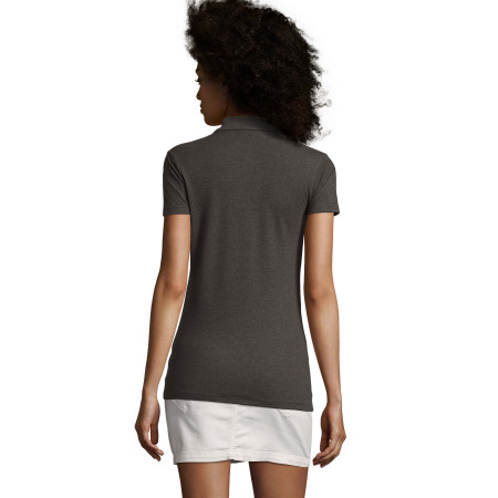 Футболка поло жіноча SOL'S Phoenix (вугільний меланж) Футболка поло жіноча SOL'S Phoenix (вугільний меланж)