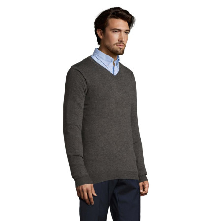 Пуловер чоловічий SOL'S Glory (вугільний меланж)