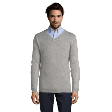 Пуловер чоловічий SOL'S Glory (сірий меланж)