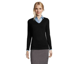 Пуловер жіночий SOL'S Glory (чорний)