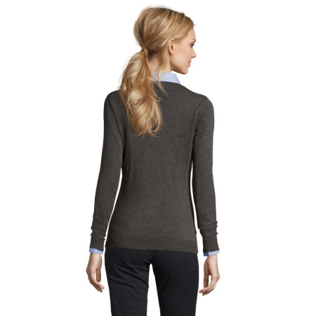 Пуловер жіночий SOL'S Glory (вугільний меланж)