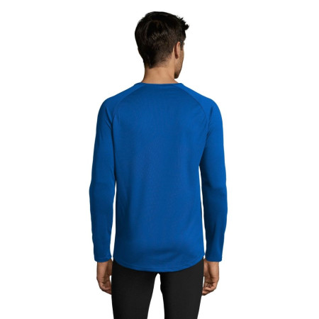 Лонгслів спортивний чоловічий SOL'S Sporty LSL (яскраво-синій)