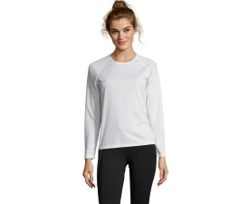 Лонгслів спортивний жіночий SOL'S Sporty LSL (білий)