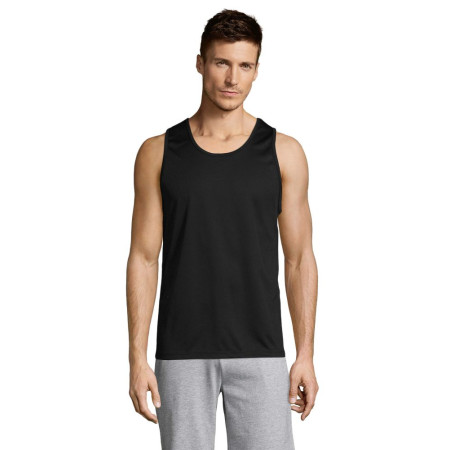 Майка спортивна чоловіча SOL'S Sporty TT (чорний)