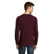 Лонгслів чоловічий SOL'S Imperial LSL (темно-бордовий)