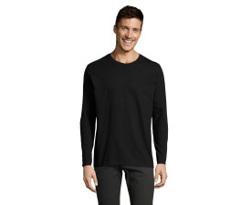 Лонгслів чоловічий SOL'S Imperial LSL (насичений чорний)