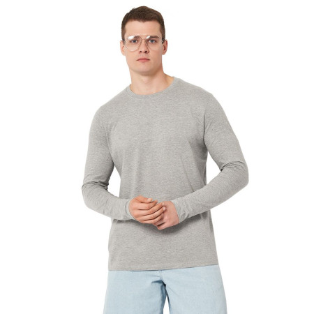 Лонгслів чоловічий SOL'S Imperial LSL (сірий меланж)