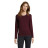 Лонгслів жіночий SOL'S Imperial LSL (темно-бордовий)