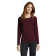 Лонгслів жіночий SOL'S Imperial LSL (темно-бордовий)