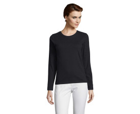 Лонгслів жіночий SOL'S Imperial LSL (насичений чорний)