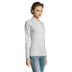 Лонгслів поло жіночий SOL'S Perfect LSL (світло-сірий меланж)