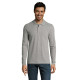 Лонгслів поло чоловічий SOL'S Perfect LSL (сірий меланж)