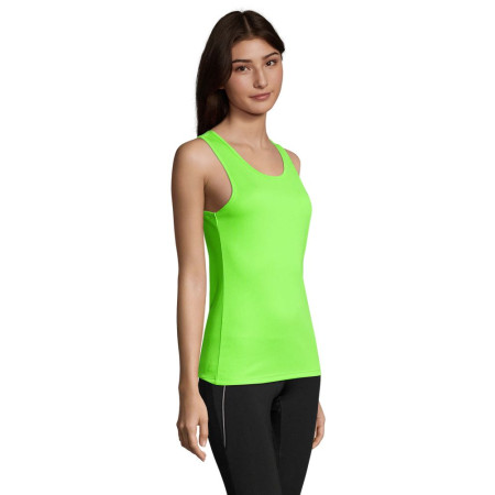 Майка спортивна жіноча SOL'S Sporty TT (неоново-зелений)