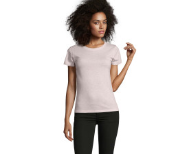 Футболка жіноча SOL'S Regent Fit (рожевий меланж)