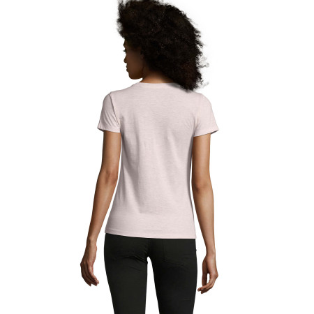 Футболка жіноча SOL'S Regent Fit (рожевий меланж)