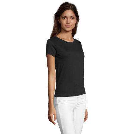 Футболка жіноча SOL'S Regent Fit (насичений чорний)