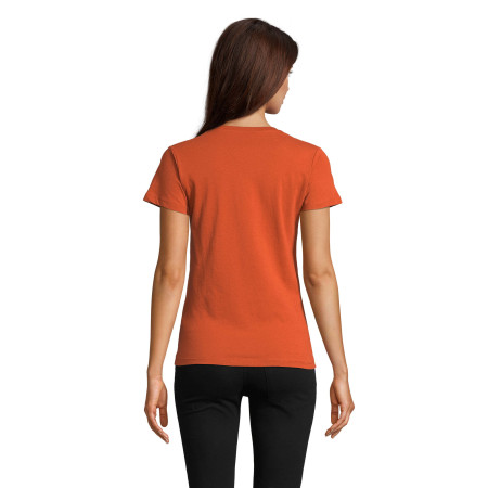 Футболка жіноча SOL'S Regent Fit (теракотовий/чорний)
