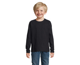 Лонгслів дитячий SOL'S Imperial LSL (насичений чорний)