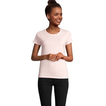 Футболка жіноча SOL'S Crusader (рожевий меланж)