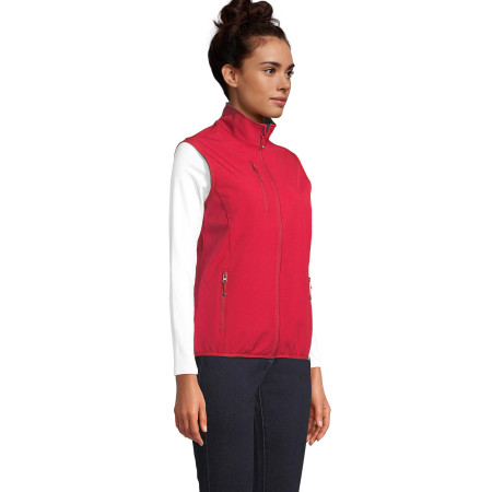 Жилет софтшел жіночий SOL'S Falcon BW (перцево-червоний)
