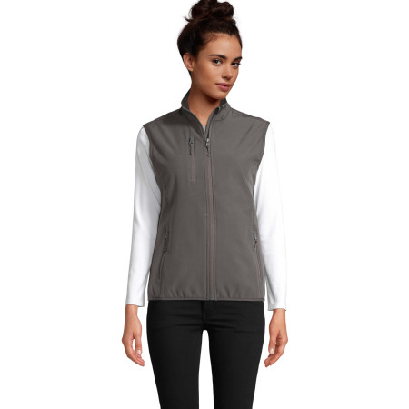 Жилет софтшел жіночий SOL'S Falcon BW (вугільно-сірий)