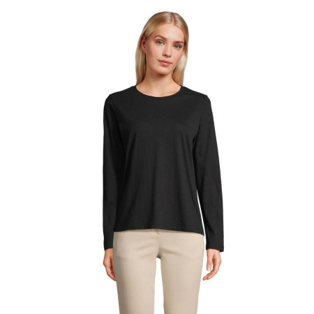 Лонгслів жіночий SOL&rsquo;S Monarch (чорний)