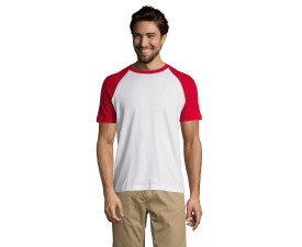 Футболка SOL'S Funky (білий/червоний)