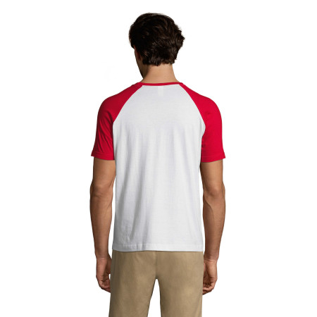 Футболка SOL'S Funky (білий/червоний)