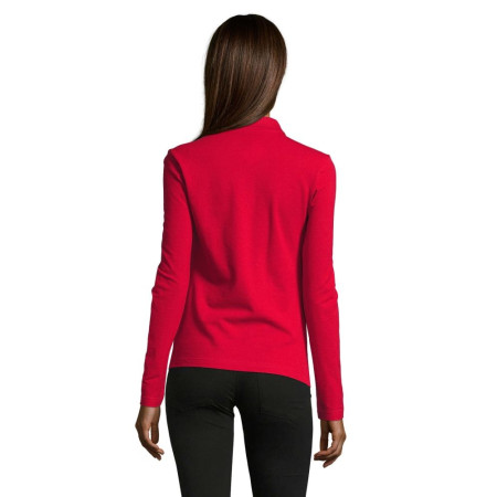 Лонгслів поло SOL'S Podium (червоний)