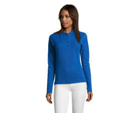 Лонгслів поло SOL'S Podium (яскраво-синій)