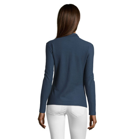 Лонгслів поло SOL'S Podium (джинсовий)