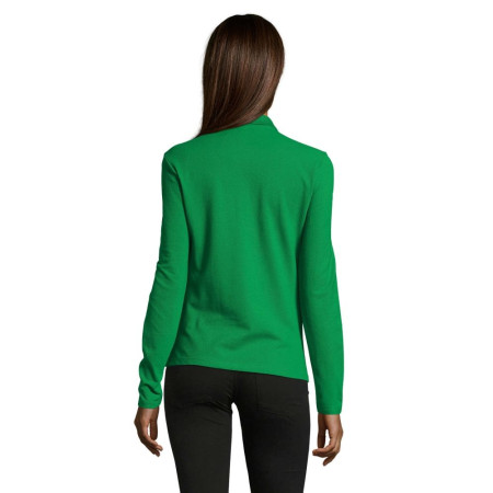 Лонгслів поло SOL'S Podium (яскраво-зелений)