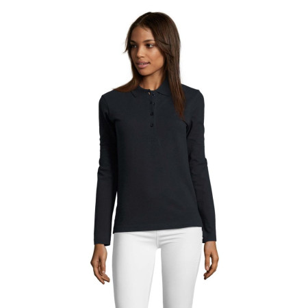 Лонгслів поло SOL'S Podium (темно-синій)