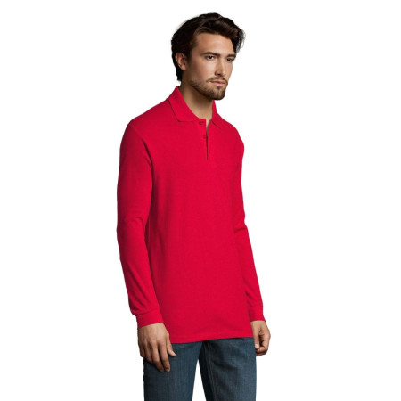 Лонгслів поло SOL'S Star (червоний)