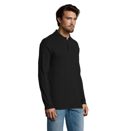 Лонгслів поло SOL'S Star (чорний)