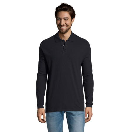 Лонгслів поло SOL'S Star (темно-синій)