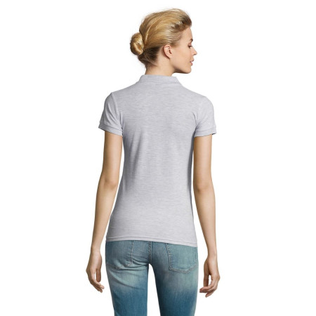Футболка поло жіноча SOL'S Perfect (світло-сірий меланж)