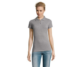 Футболка поло жіноча SOL'S Perfect (сірий меланж)