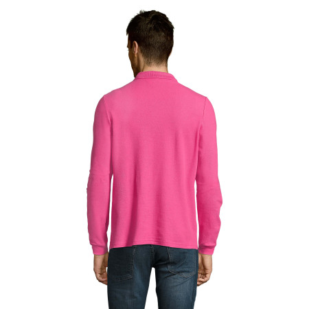 Лонгслів поло SOL'S Winter II (насичений рожевий)
